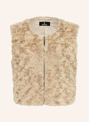 Monari Kunstfell-Weste beige