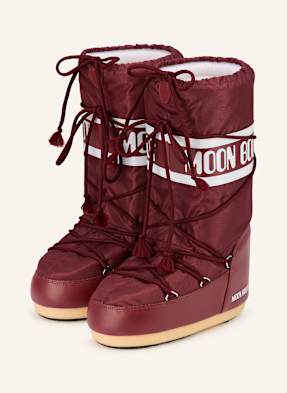Moon Boot Moon Boots Icon Nylon tmavě červená / bílá / velbloudí