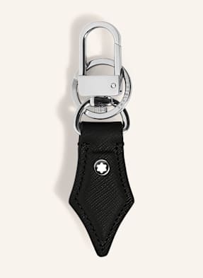 Montblanc Přívěsek Na Klíče Sartorial Z Kůže Saffiano černá / stříbrná