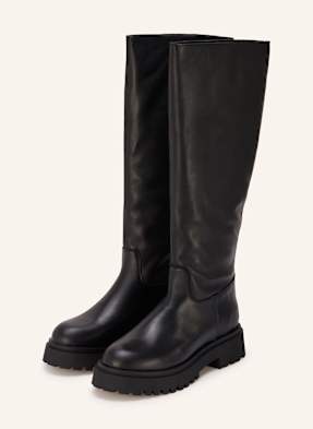 Mrs & Hugs Plateau-Stiefel schwarz