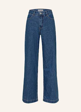 Msch Copenhagen Wide Leg Džíny Mschrylan Elena mid blue wash