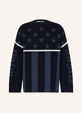 Palm Angels Svetr Stars & Stripes tmavě modrá / modrá