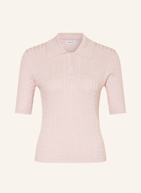 Darling Harbour Strick-Poloshirt rosa