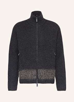 dsquared2 Pletený Kardigan tmavě šedá / šedá