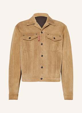 dsquared2 Lederjacke Jean beige