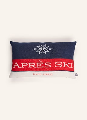 Pad Ozdobný Povlak Na Polštář Apres Ski tmavě modrá / bílá / červená