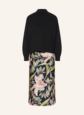 Ted Baker Sada Bergnia: Svetr A Saténové Šaty černá / světle zelená / růžová