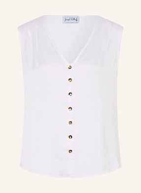 Joseph Ribkoff Blusentop Aus Satin weiss