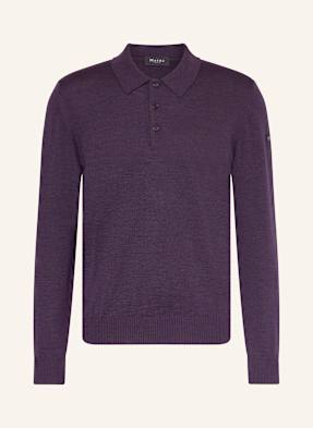 Maerz Muenchen Strick-Poloshirt lila