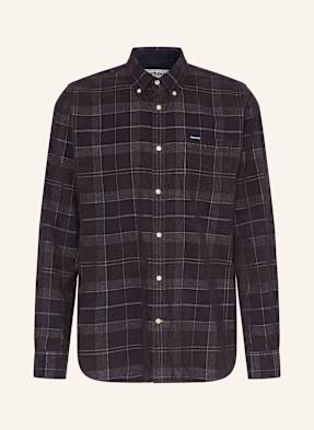 Barbour Manšestrová Košile Blair Tailored Fit tmavě hnědá