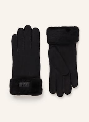 Ugg Kožené Rukavice černá