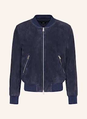 Arma Kožený Blouson Didier tmavě modrá