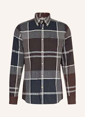 Barbour Košile Dunoon Tailored Fit tmavě modrá / šedá / světle šedá