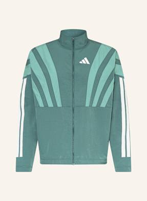 Adidas Běžecká Bunda Adizero Archive petrolejová / mátová
