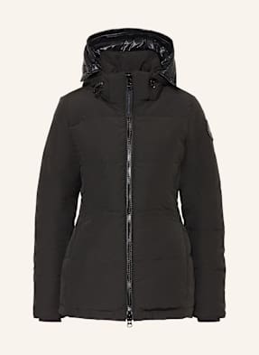 Canada Goose Péřová Bunda S Odnímatelnou Kapucí černá