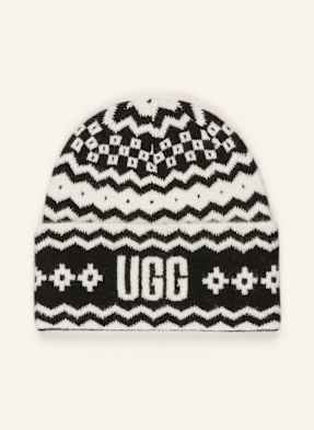 Ugg Čepice černá / bílá