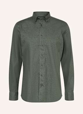 Strokesman's Flanellhemd Regular Fit gruen