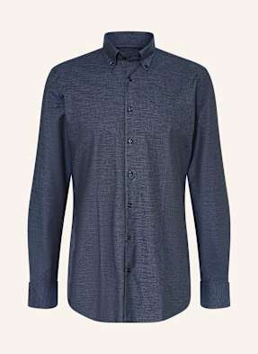 Strokesman's Flanellhemd Regular Fit blau