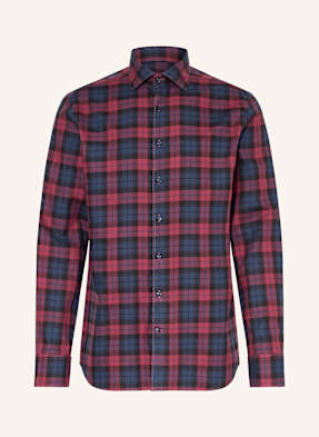 Strokesman's Flanellhemd Regular Fit rot