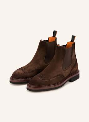 Santoni Chelsea Boty Kalamaboot tmavě hnědá