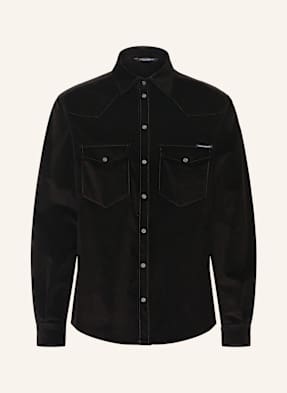Dolce & Gabbana Manšestrová Košile Regular Fit černá
