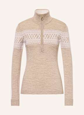 We Norwegians Bunda Midlayer Signature Z Merino Vlny béžová
