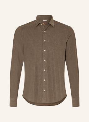 Stenströms Manšestrová Košile Slim Fit khaki