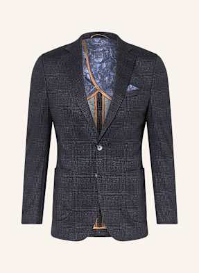 Paul Oblekové Sako Slim Fit Z Žerzeje 680 navy/brown