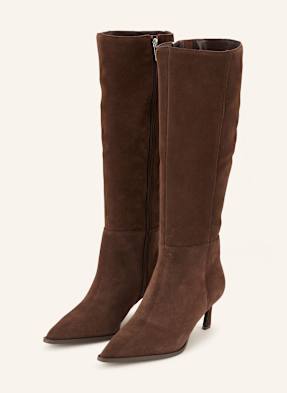 Steve Madden Kozačky Lucid hnědá