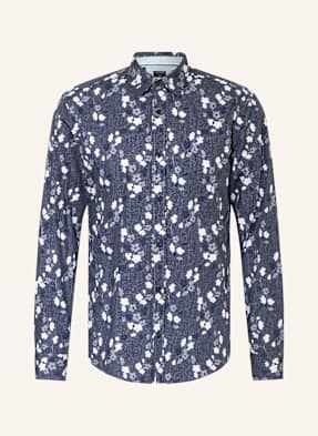 Olymp Košile Casual Regular Fit V Džínovém Vzhledu tmavě modrá / tmavě modrá