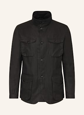 Barbour Bunda Fieldjacket Ogston Wax černá