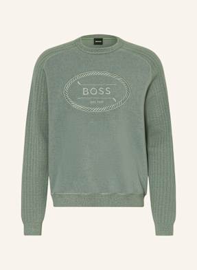 Boss Sweatshirt Hole gruen