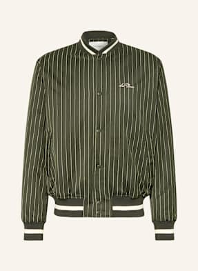 Les Deux Blouson Varsity tmavě zelená / bílá