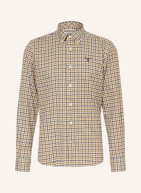 Barbour Košile Tailored Fit tmavě oranžová / tmavě modrá / režná