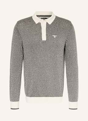 Barbour Strick-Poloshirt Decton grau