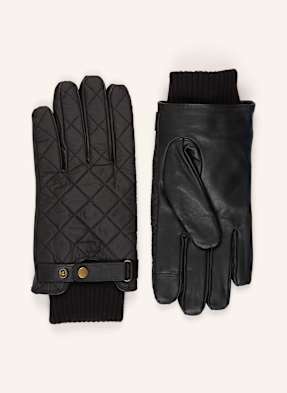 Barbour Lederhandschuhe Singsby schwarz