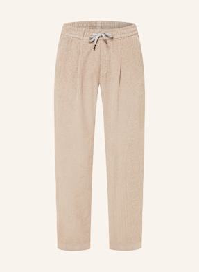 Maerz Muenchen Manšestrové Kalhoty V Joggingovém Stylu Slim Fit světle hnědá