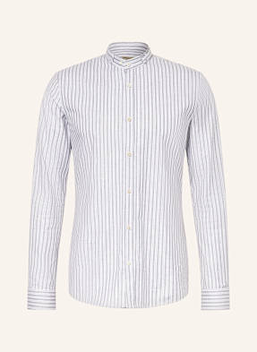 Gottseidank Krojová Košile Lenz Slim Fit Se Stojáčkem šedá / bílá