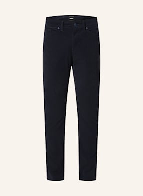 Boss Cordhose Delaware Slim Fit blau