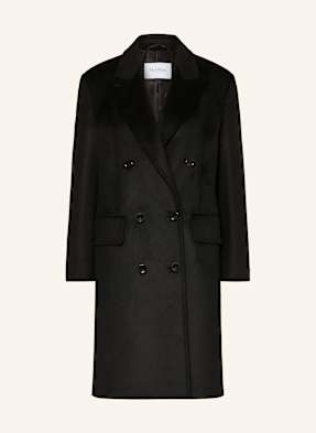 Max Mara Kamelhaar-Mantel Cosa schwarz