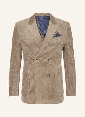 Paul Oblekové Sako Slim Fit Z Manšestru 6017 schlamm uni