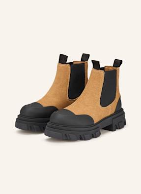 Ganni Chelsea-Boots braun