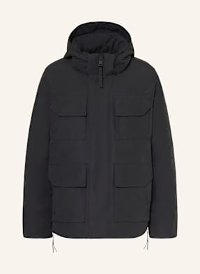 Canada Goose Péřová Bunda Maitland S Odnímatelnou Kapucí černá