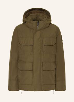 Canada Goose Péřová Bunda Maitland S Odnímatelnou Kapucí olivová