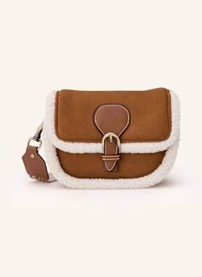 Viamailbag Taška Přes Rameno Agnes Suede koňaková