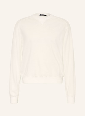 Jacquemus Svetr Le Sweater Brode bílá