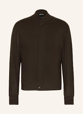 Zegna Kašmírový Blouson tmavě hnědá