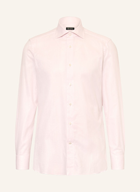 Zegna Košile Regular Fit světle růžová