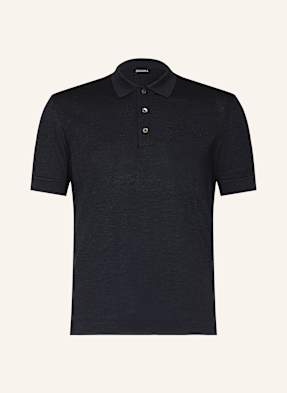 Zegna Žerzejová Polokošile tmavě modrá