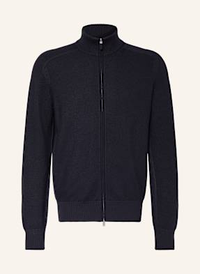 Zegna Pletený Kardigan S Hedvábím tmavě modrá